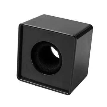 Foxnovo Pinxor Square Cube Shaped Interview Mic Microphone Logo Flag Station Logo