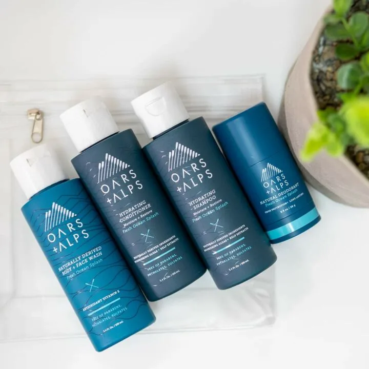 Men's Hair and Body Travel Kit by Oars + Alps