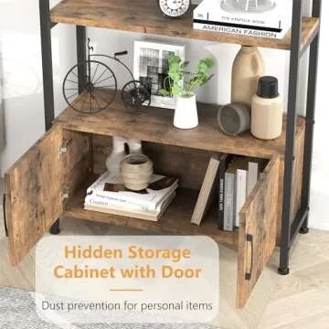 Elegant 71.5 Inch Arched Bookshelf for Home & Office