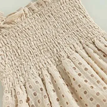 Engofs Boho Baby Girl Clothes Newborn Infant Sleeveless Lace Romper with Headband Summer Outfit Light Khaki 0-3 Months