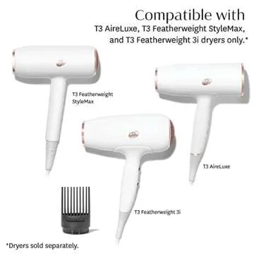 T3 Smoothing Comb Blow Dryer Attachment for Curly & Coily Hair