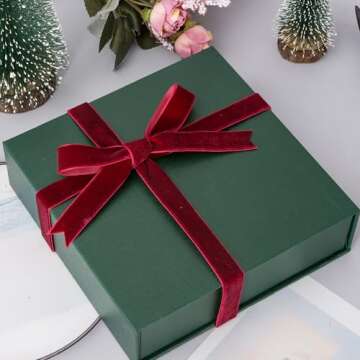 ATRBB Wine Red Velvet Ribbon 1.5 Inch 10 Yards Classic Ribbon