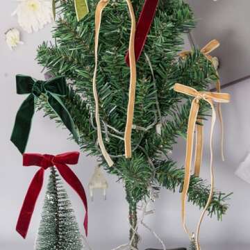 ATRBB Wine Red Velvet Ribbon 1.5 Inch 10 Yards Classic Ribbon