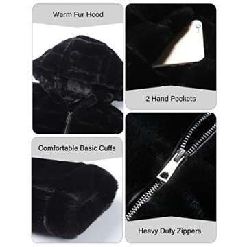 Bellivera Faux Shearling Shaggy Coat for Women - Winter Must-Have