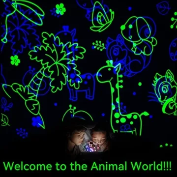 2 in 1 Kids Night Light Projector for Sleep & Fun