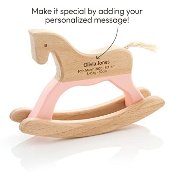 Personalized Wooden Horse Gift - Perfect Baby Keepsake