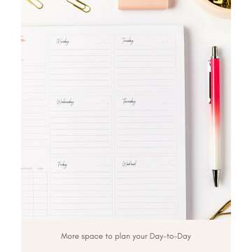 Lamare Weekly Planner Notepad - 52 Tear Off Sheets