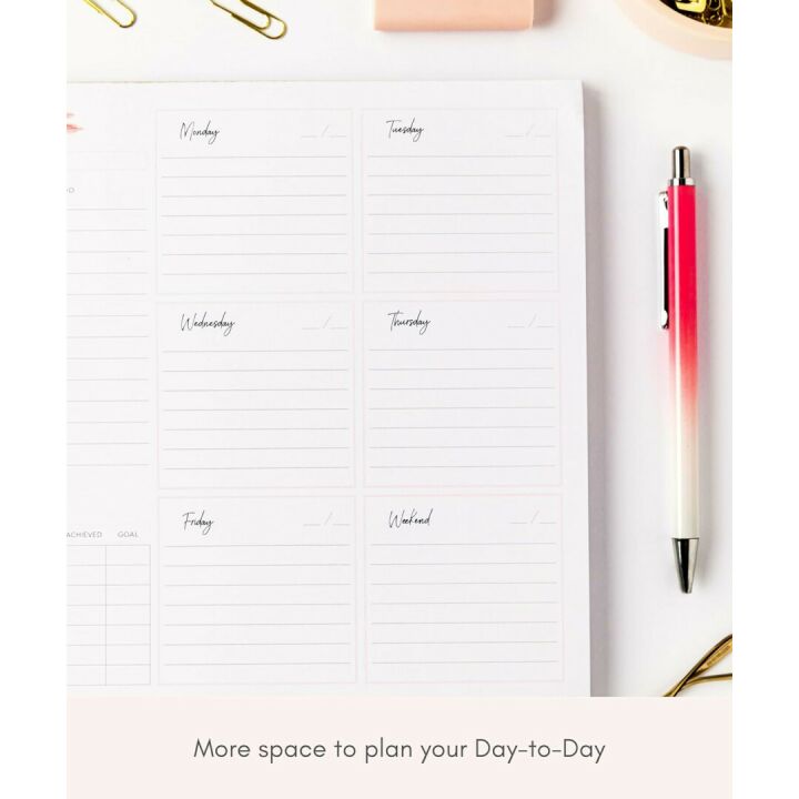 Lamare Weekly Planner Notepad - 52 Tear Off Sheets
