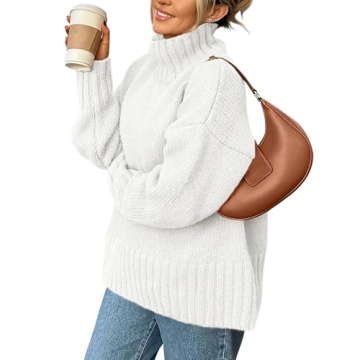 PRETTYGARDEN Women's Winter Clothes Pullover Oversized Sweaters Casual Long Sleeve Chunky Cable Knit...