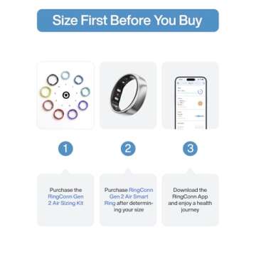 RingConn Gen 2 Air Sizing Kit - Perfect Fit for Your Smart Ring