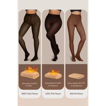 Women's Fleece Lined Winter Tights for Comfort