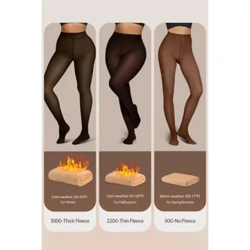 Women's Fleece Lined Winter Tights for Comfort