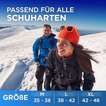 Premium crampons for Mountain Boots with 19 Stainless Steel Spikes - Professional Anti-Slip Boot Spikes for Snow & ice - Winter Spikes for Hiking Boot Shoes Ice (Light Black with Plastic Bag, L)