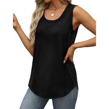 Trendy Womens Loose Casual Tank Tops for Summer Style