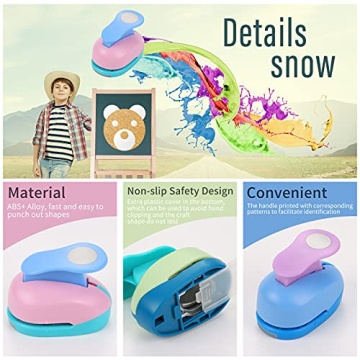 TECH-P 3PCS Craft Punch Set for Paper Crafting