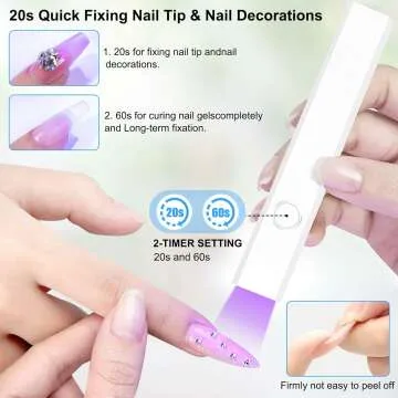 Portable Nail Dryer - Mini UV LED Lamp for Gel Nails
