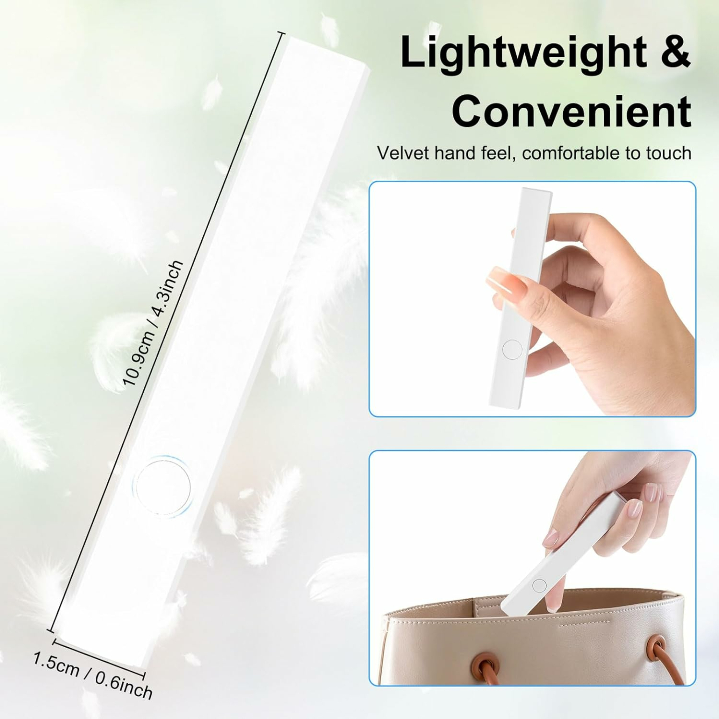 Portable Nail Dryer - Mini UV LED Lamp for Gel Nails