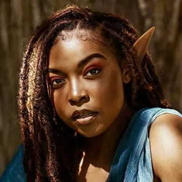 FRESHME Renaissance Brown Pixie Elf Ears Set for Cosplay