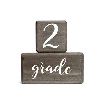 LovelySprouts Premium Solid Wood Baby Milestone Age Blocks + Gift Box | Gray Stained Natural Pine | Weeks Months Years Grade Newborn Photo Props | Pregnancy Gift and Keepsake, Month Photos