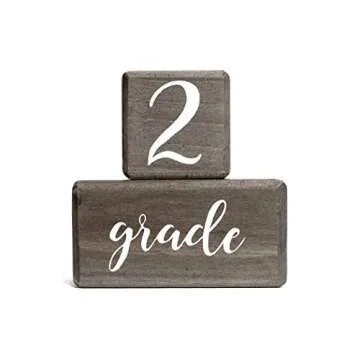 LovelySprouts Premium Solid Wood Baby Milestone Age Blocks + Gift Box | Gray Stained Natural Pine | Weeks Months Years Grade Newborn Photo Props | Pregnancy Gift and Keepsake, Month Photos