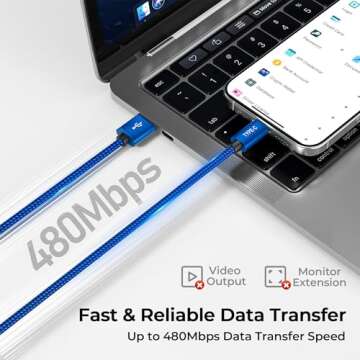 Basesailor USB Type C Charger Cable 3.3FT 2Pack,Charging Cord for Kindle Fire HD 7 2022 12th,10 9th 2019,8 10th 2020,Paperwhite 11th 2021 Generation,Samsung Galaxy A03s,A51,A52,A53,A12 A13,A32