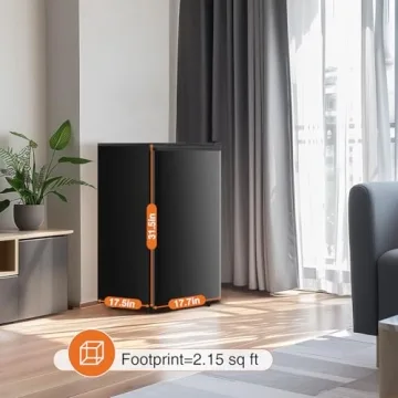 Compact Sweetcrispy Mini Fridge with Freezer - Black