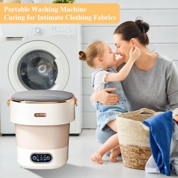 Compact Portable Washing Machine for Travel and Home Use