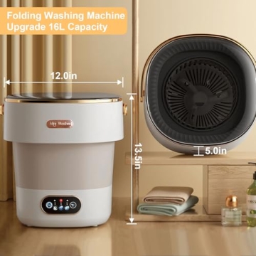 Compact Portable Washing Machine for Travel and Home Use