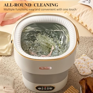 Compact Portable Washing Machine for Travel and Home Use