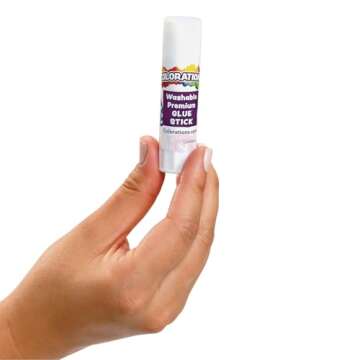 Colorations Premium Washable Glue Sticks - Perfect for Crafts