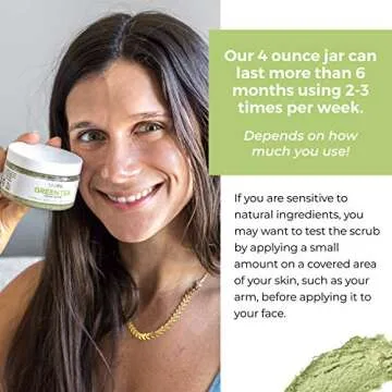 Hydrating Matcha Green Tea Facial Scrub for All Skin Types