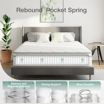 Comfortable Hybrid Queen Mattress for Back Pain Relief