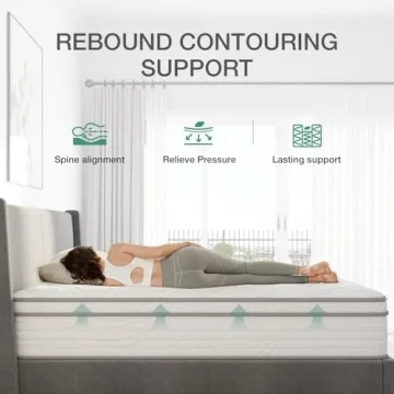 Comfortable Hybrid Queen Mattress for Back Pain Relief