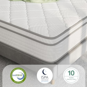 Comfortable Hybrid Queen Mattress for Back Pain Relief