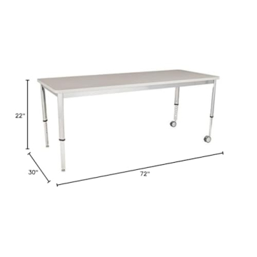 Adjustable-Height Rectangle Planning Table - Versatile Workspace Solution