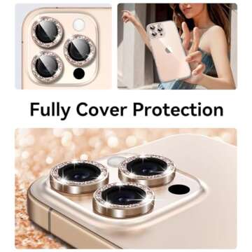 Matekxy iPhone 16 Pro Max Camera Lens Protector