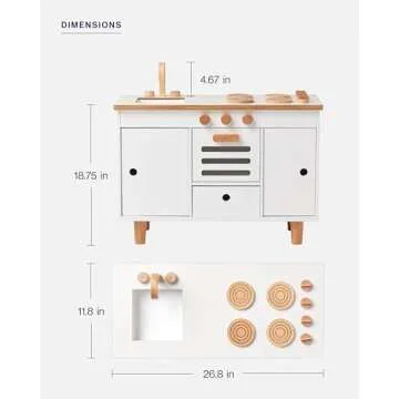 Lalo The Play Kitchen - Safe Toddler Playset for Imaginative Cooking