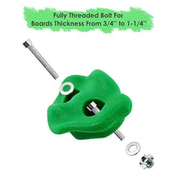 TOPNEW 25PCS Rock Climbing Holds for Kids, Large Climbing Holds for Play Set, Swingset - Adult Rock Wall Holds with Mounting Hardware for Indoor Outdoor Rock Climbing Wall