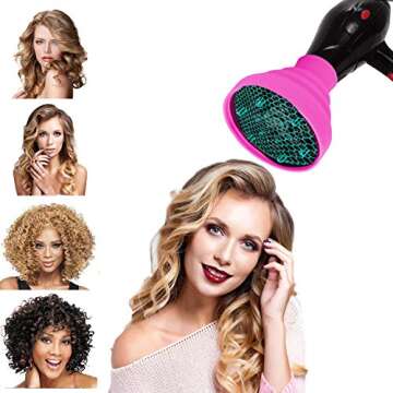 Universal Collapsible Hair Dryer Diffuser for Perfect Curls
