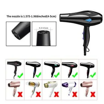 Universal Collapsible Hair Dryer Diffuser for Perfect Curls