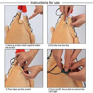 Evaliana Unisex Turkey Hat, Drumsticks Cap Christmas Costume Thanksgiving