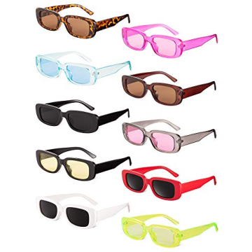 Trendy Frienda Retro Rectangle Sunglasses Set for Women