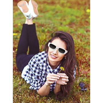 Trendy Frienda Retro Rectangle Sunglasses Set for Women