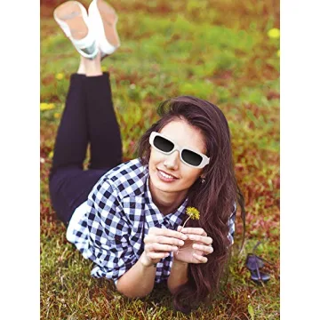 Trendy Frienda Retro Rectangle Sunglasses Set for Women