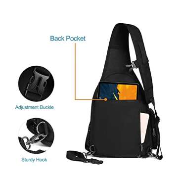 MOSISO Camera Bag Sling Backpack, DSLR/SLR/Mirrorless Full Open Camera Case with Tripod Holder&Rain Cover&Modular Insert, Photography Backpack Compatible with Canon/Nikon/Sony/Fuji, Black