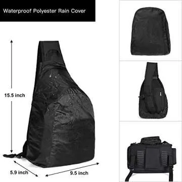 MOSISO Camera Bag Sling Backpack, DSLR/SLR/Mirrorless Full Open Camera Case with Tripod Holder&Rain Cover&Modular Insert, Photography Backpack Compatible with Canon/Nikon/Sony/Fuji, Black