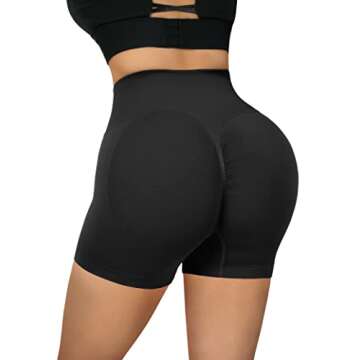 High Waisted Seamless Booty Workout Shorts for Women