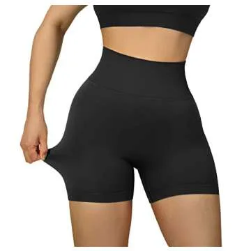 High Waisted Seamless Booty Workout Shorts for Women