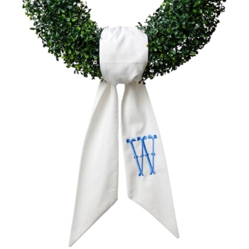 Elegant Monogram Wreath Sash for All Occasions