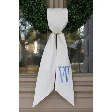 Elegant Monogram Wreath Sash for All Occasions